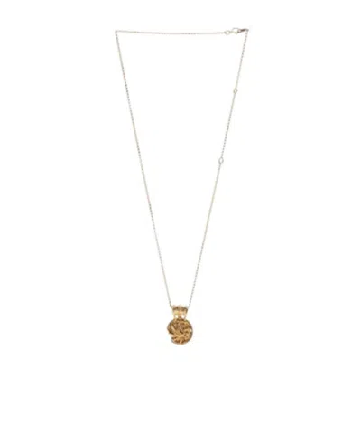 Alighieri Logo Necklace In White