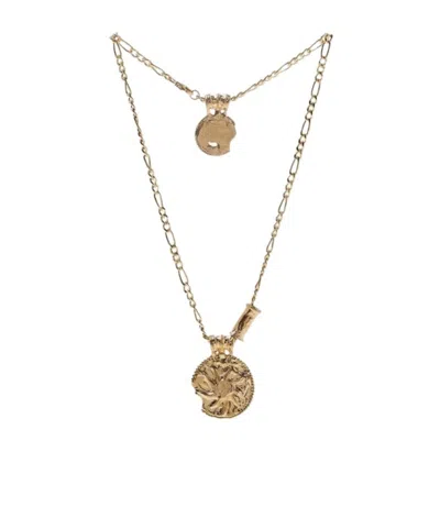 Alighieri Logo Necklace In Yellow