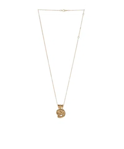 Alighieri Logo Necklace In Yellow