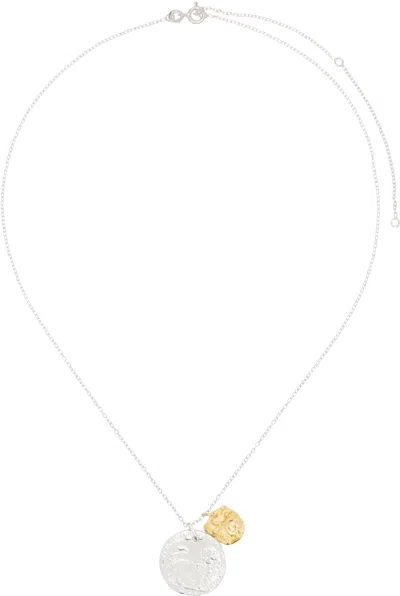 Alighieri Silver & Gold 'la Collisione' Necklace In 00 Silver