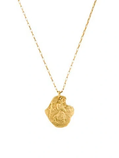 Pre-owned Alighieri Stamped Pendant Necklace, 18" In Multi