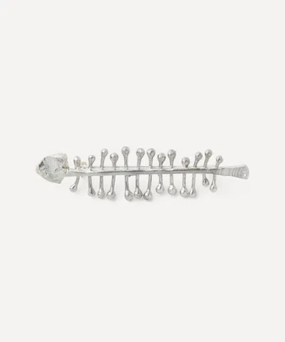 Alighieri Sterling Silver Skeleton Of The Self Brooch