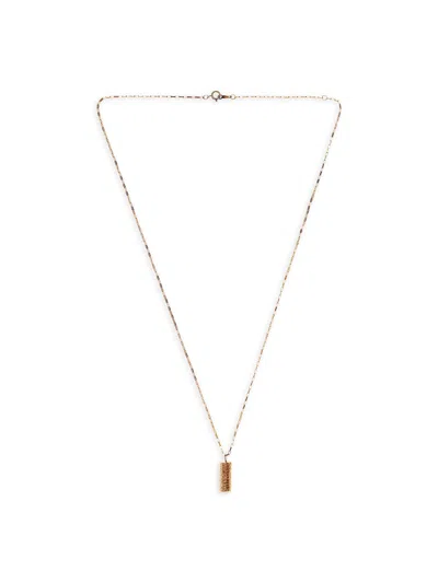 Alighieri The Amore Necklace In 24kt Gold Plated/bronze