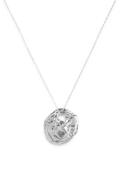 Alighieri The Crustacean Bookmark Sterling Silver Necklace In Metallic
