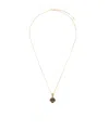 Alighieri The Eye Of The Storm Necklace In Yellow