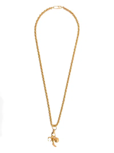 Alighieri The Feline Trio Necklace In Gold