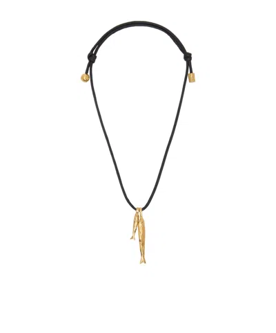 Alighieri The Gone Fishing Necklace In Black