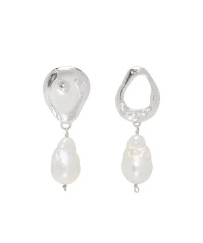 Alighieri The Infernal Storm Pendant Earrings In White