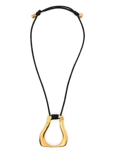 Alighieri The Link Of Wanderlust Necklace In Black