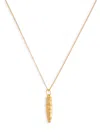 Alighieri The Mini Annotator 24kt Gold-plated Necklace In Gold