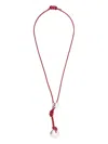 Alighieri The Poet's Lens Choker Necklace In Red