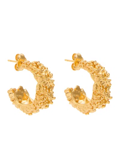 Alighieri The Rocky Road 24kt Gold-plated Hoop Earrings