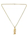 Alighieri The Silhouette Of Summer Fishbone Chain Necklace In Gold