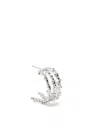Alighieri The Single Crumbling Hoop Earrings In Silver