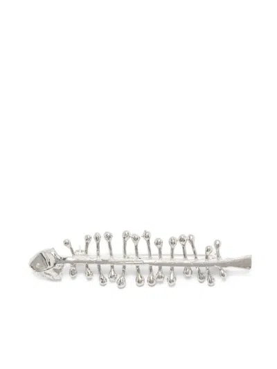 Alighieri The Skeletons Of The Self Brooch In Silver