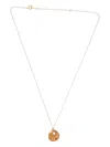 Alighieri The Taurus Medallion Textured Circular-pendant Necklace