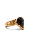 Alighieri The Teardrop Of The Night Onyx Ring In Gold