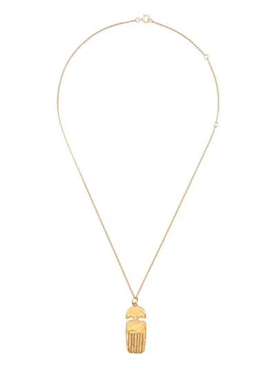 Alighieri The Vanity Comb Necklace In Gold