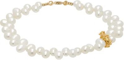 Alighieri White & Gold 'the Calliope' Bracelet In 24 Gold