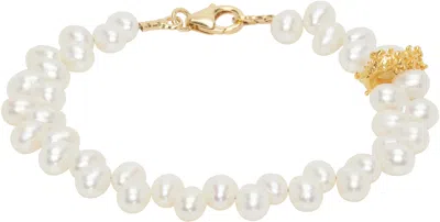 ALIGHIERI WHITE & GOLD 'THE CALLIOPE' BRACELET