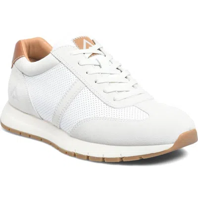 Align Hudson Faux Leather Sneaker In White