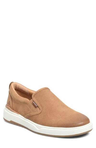 Align Jacob Leather Slip On Sneaker In Brown