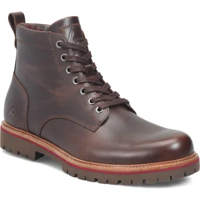 Align Ryder Weatherproof Lugged Plain Toe Boot In Bridle Brown