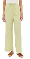 Aligne Alara Linen Trousers Pistachio In Pistachio