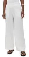 Aligne Alara Linen Trousers White In White