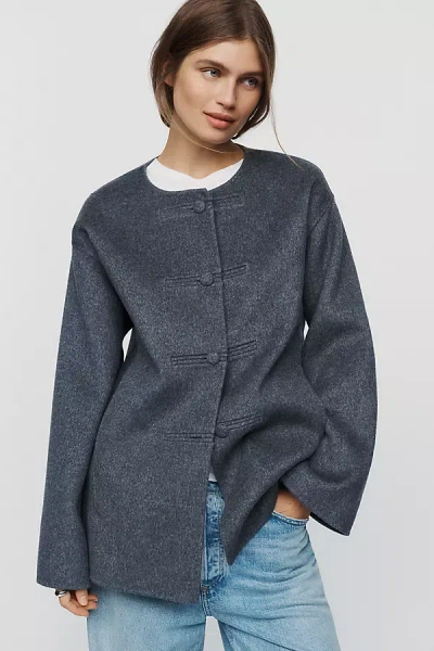 Aligne Anouk Wool Blend Jacket In Grey