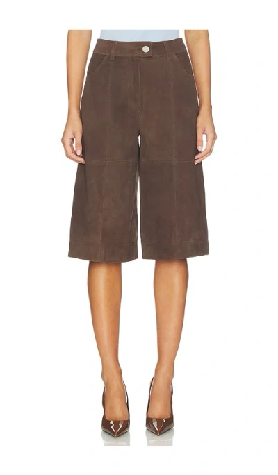 Aligne Arden Suede Culotte In Brown