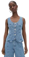 Aligne Ariella Denim Top Light Wash
