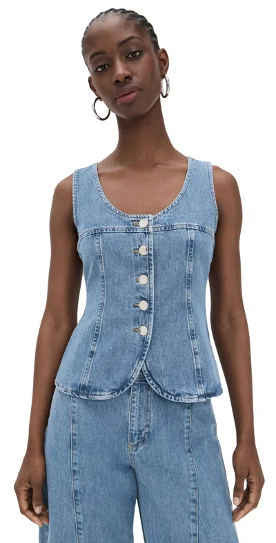 Aligne Ariella Denim Top Light Wash