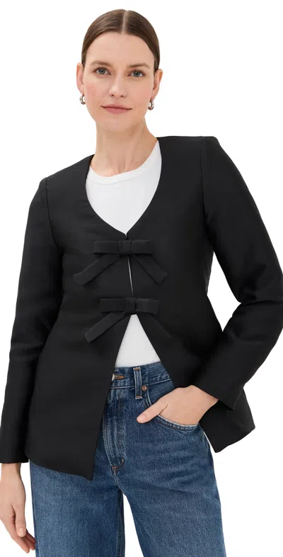 Aligne Beau Tie Up Top Black
