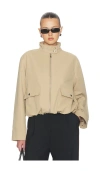 Aligne Brody Bomber Jacket In Brown
