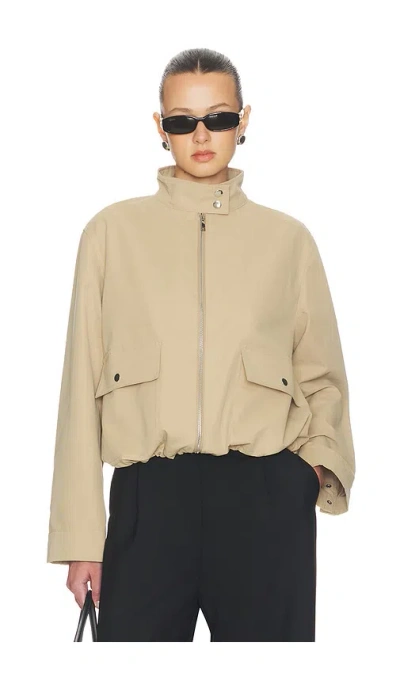 Aligne Brody Bomber Jacket In Brown
