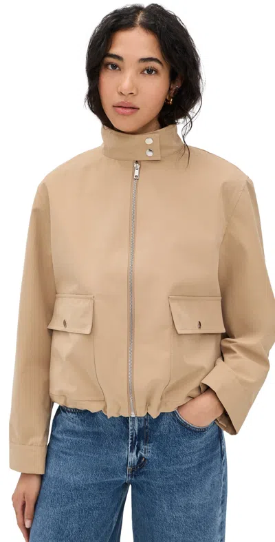 Aligne Brody Bomber Jacket Camel In Brown