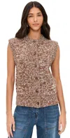 Aligne Bronson Sweater Vest Brown In Brown