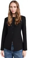 Aligne Daphne Collarless Jacket In Black