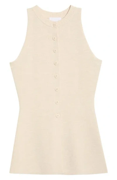 Aligne Talullah Knitted Vest Oatmeal In White