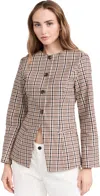 Aligne Daphne Waisted Blazer Check In Check