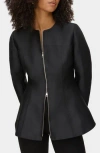 Aligne Dara Collarless Jacket In Black