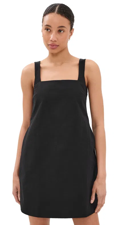 Aligne Darcy Square Neck Mini Dress Black