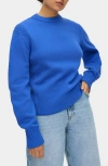 Aligne Dion Mock Neck Sweater In Blue
