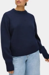 Aligne Dion Mock Neck Sweater In Blue