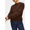 Aligne Dion Mock Neck Sweater In Brown