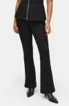 Aligne Edie Flare Leg Stretch Ponte Pants In Black