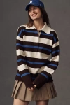 Aligne Ester Wool Cotton Rugby Pullover In Neutral