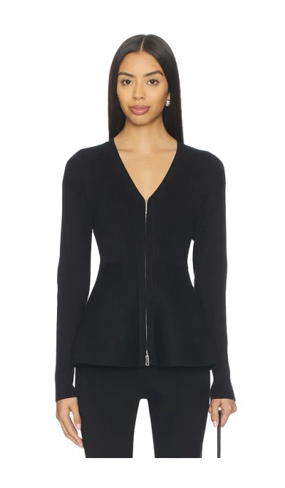 Aligne Faye Zip Up Cardigan In Brown