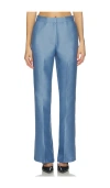 Aligne Figaro Satin Trouser In Blue